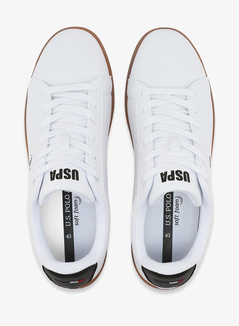 U.S. Polo Assn. Men's White Low-Top Sneakers - Durable and Stylish Casual Footwear - Image 5