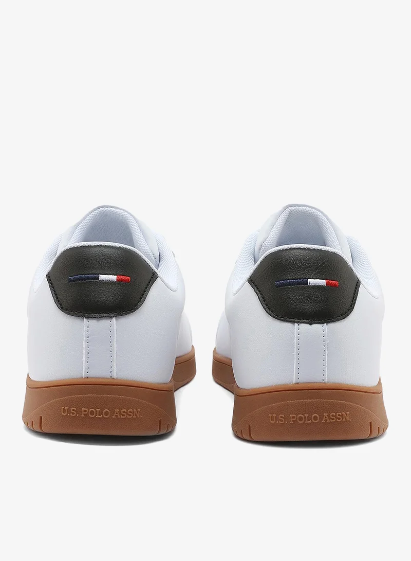 U.S. Polo Assn. white Men's White Low-Top Sneakers - Durable and Stylish Casual Footwear for Men | Best Price UAE