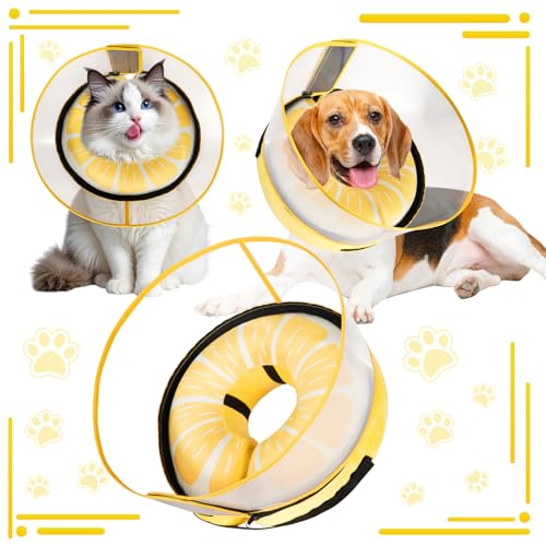 CNEO Inflatable Dog Cone Collar with Detachable Enhanced AntiLicking Shield Soft Neck Donut Collar for Dogs After Surgery Adjustable Dog Cone Alternative for Large Medium Small Dogs Cats - Image 3