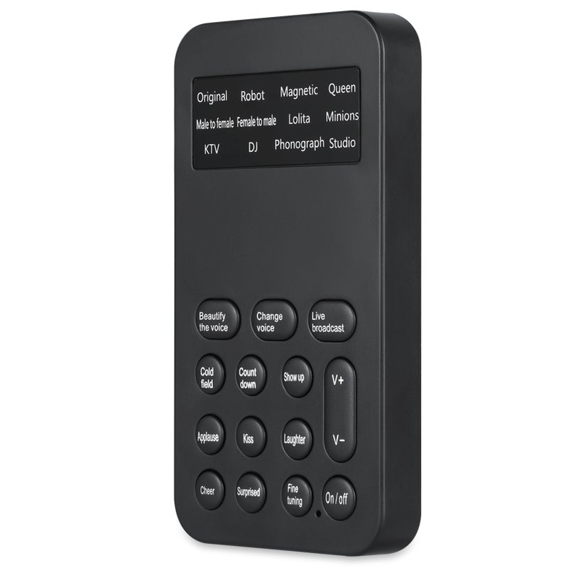 Mini Voice Changer Sound Effects Machine Audio Card Sound Changer Plug & Play 8 Sound Effects for Live Streaming Online Chatting Singing for Smartphone Tablet PC - Image 2