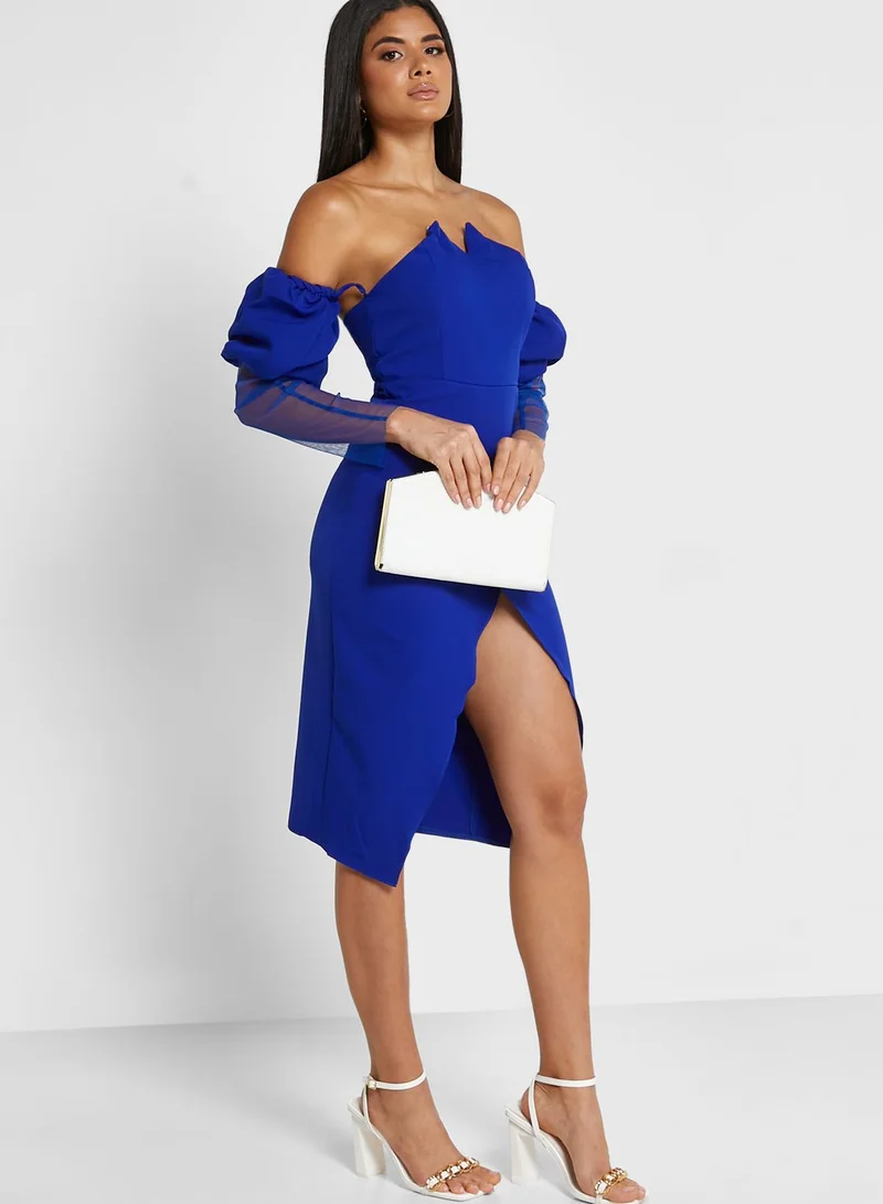 Ella Limited Edition Off Shoulder Solid Dress