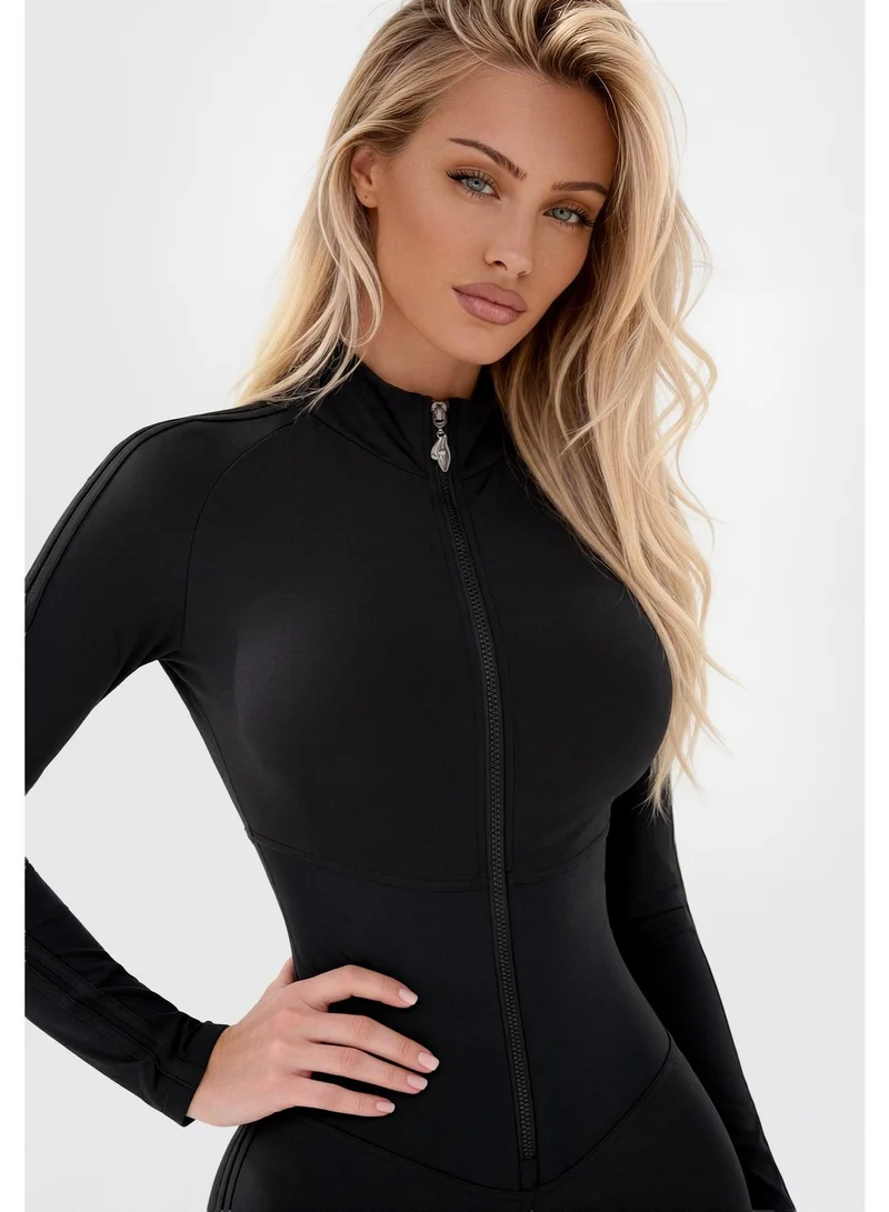 Bona Fide Arcana Syndicate Base Mrl Black Arcana Syndicate Base Mrl Long Sleeve Jumpsuit for Women for Women | Best Price UAE