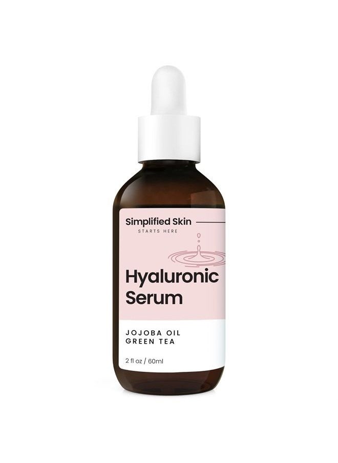 simplified skin - Hyaluronic Acid Vitamin C Serum for Face (2 oz) w/Green Tea for Timeless Anti-Aging, Moisturizing Retinol Serum Alternative, No Ordinary Wrinkle Treatment, Hydrating Face Serum Oil by Simplified Skin - Image 1