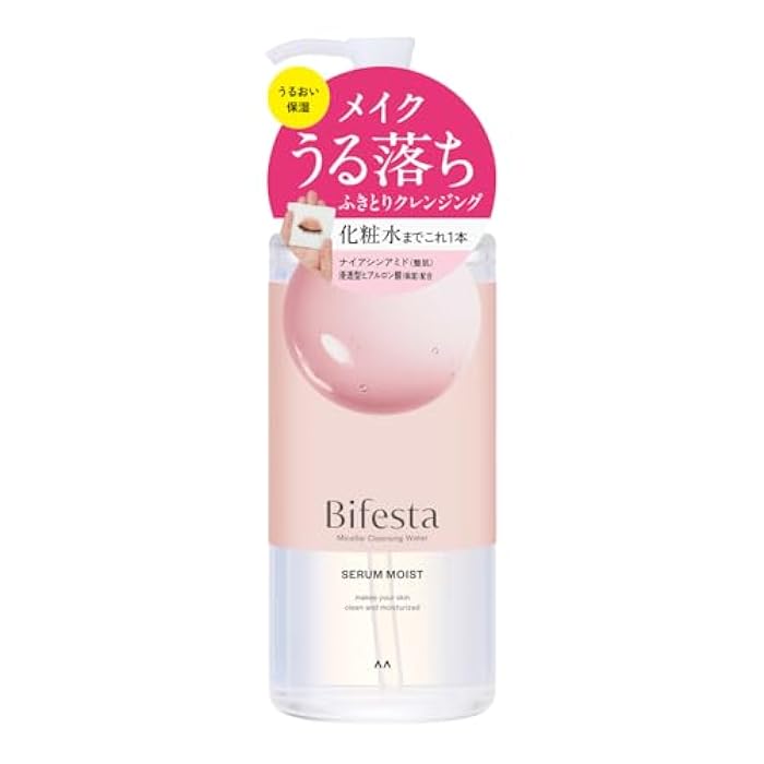 Bifesta Micellar Cleansing Water Moist Wipe Type Moisturizing Toner Derived Oil Free Fragrance Free 400ml - Image 1