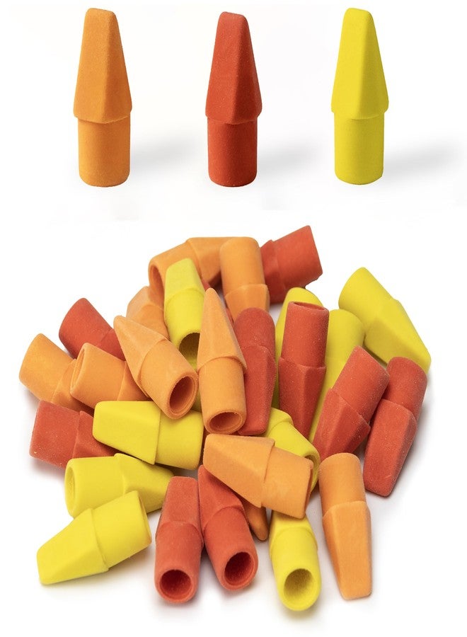 Mr. Pen- Pencil Erasers Toppers, 30 Pack, Sunset Scheme, Latex Free, No Smudge, Mr Pen Erasers for Pencils - Image 1