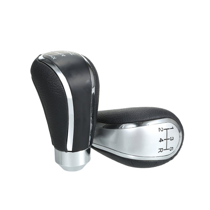 Automatic Shift Knob: Black Premium PU Leather & ABS Material - Stylish Durable Design Gear Shift Knob for GM Aftermarket Car Replacement - Image 2