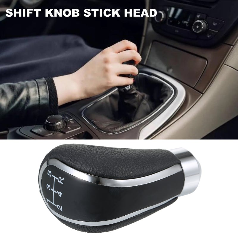 Automatic Shift Knob: Black Premium PU Leather & ABS Material - Stylish Durable Design Gear Shift Knob for GM Aftermarket Car Replacement - Image 5
