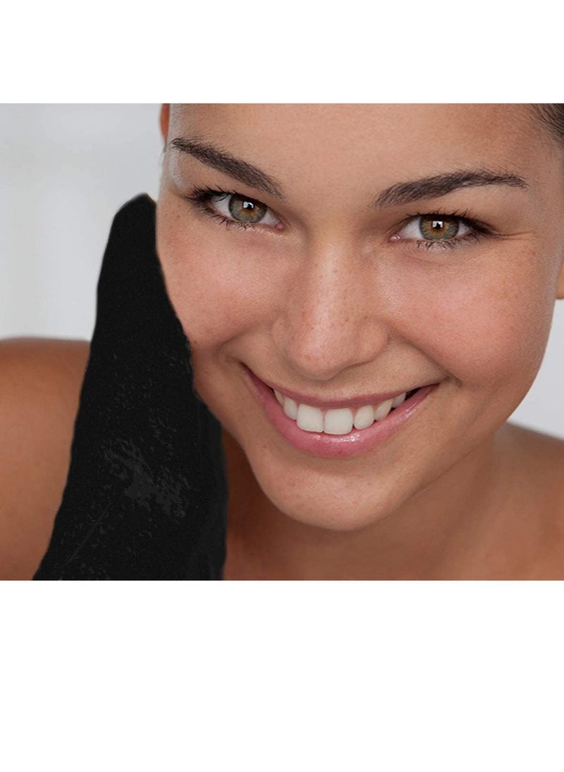 Zakia's Morocco Kessa Exfoliating Glove - Charcoal Black - Microdermabrasion At Home Exfoliating Mits, Removes unwanted dead skin, dirt and grime and Keratosis Pilaris. Great for spray tan removal. (1 Unit)  - Image 2