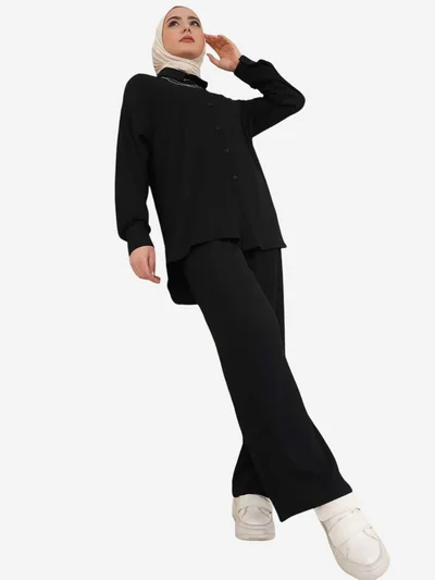 BIG DART BDART Oversized Shirt & Pants Two-Piece Coord Set