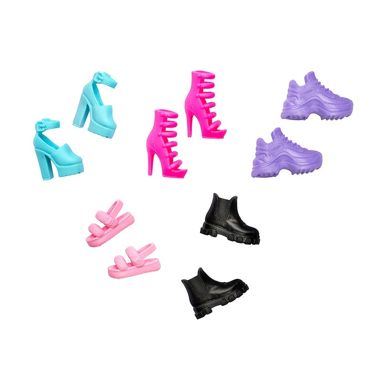 Barbie Fashion Accessories Shoe Pack (5 Pairs) - Image 2