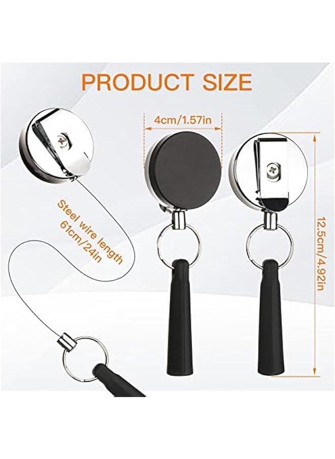 Generic - 4 Pieces Heavy Duty Retractable Pull Pen Pencil Holder,Ideal Grip for Markers and Carpenter Pencils,Elastic Silicone Pencil Holder for Carpenters, Nurses, Waitresses, Construction Workers - Image 1