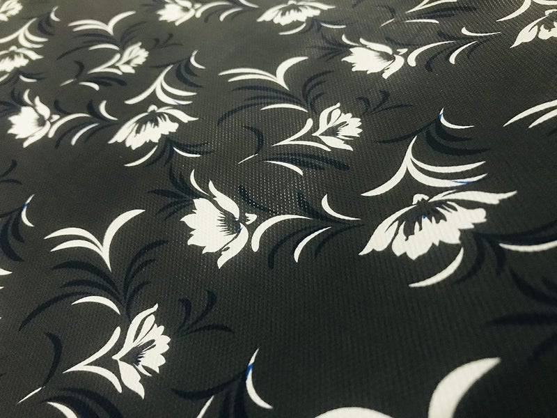 Homerz Homerz Premium 20 Meter Length Shelves Cover Liner with Anti Slip Back for Kitchen Cupboard Wardrobe Shelves Multipurpose Mat Roll of 2000 cm Length 20 Meter Black Floral 20 Meter  - Image 4