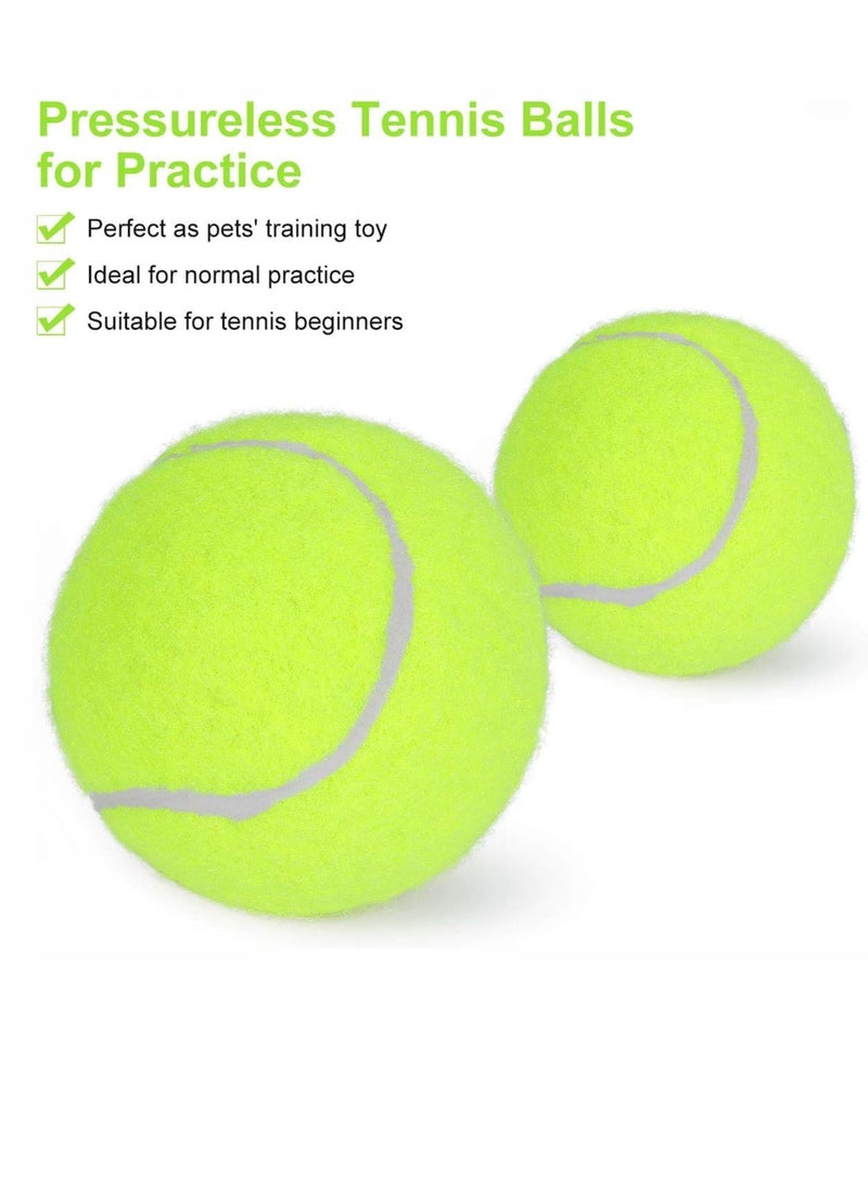 Generic 12 Pieces Advanced Pressure Tennis Balls Premium Training and Practice Tennis Balls for All Court Surfaces High Bounce and Durable Felt Ideal for Beginner and Professional Players Perfect for Dog Pl - Image 4
