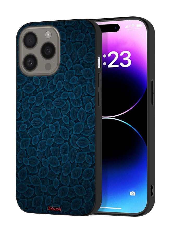 Tolwak Apple iPhone 15 Pro Protective Case Cover Digital Art Leaves Pattern - Image 1