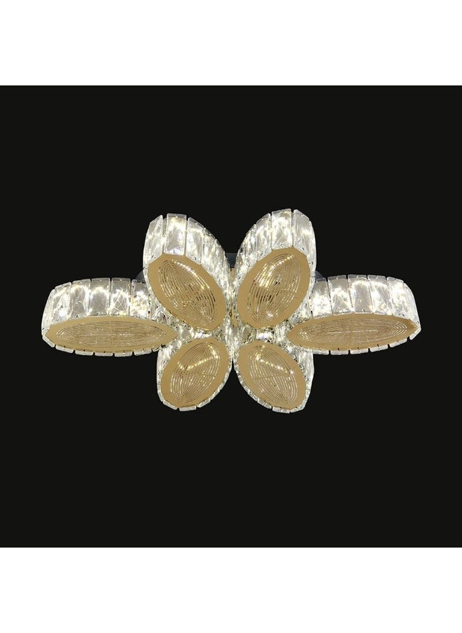 DANUBE HOME Tashir Flushmounts Ss+Crystal 60*45Cm Led Gold  - Image 4