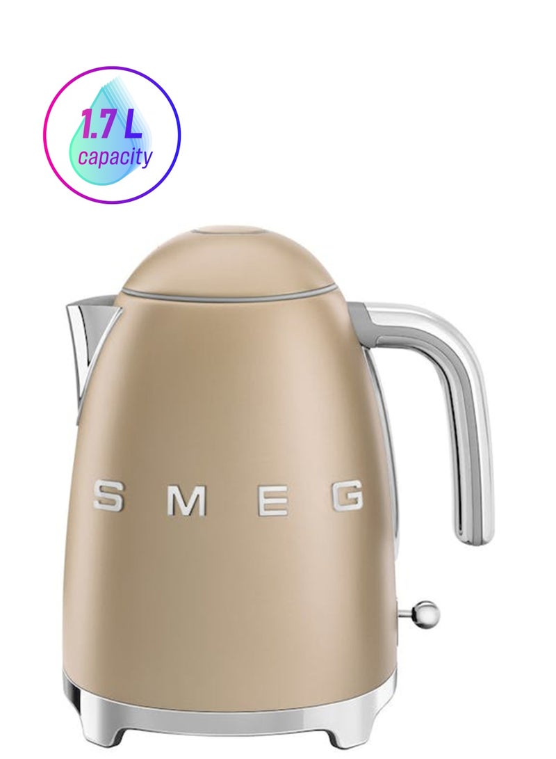 Smeg 50's Retro Style Electric Kettle 1.7 L 2400 W KLF03CHMEU Champagne Matte - Image 1