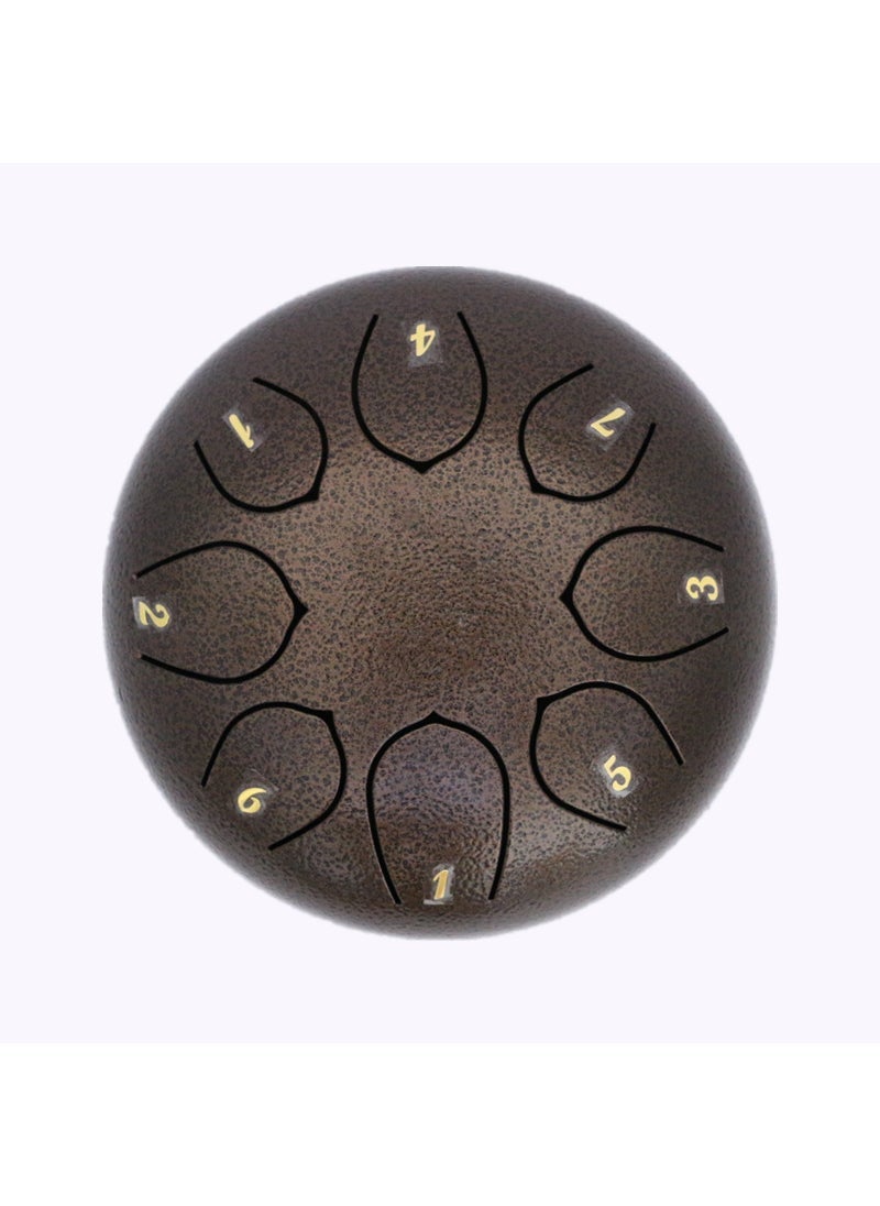Generic Diatonic 6-inch 8 Tape 4 7 Ethereal Drum Color Empty Drum Fan Tone Drum Forget Dust Drum Forget Worry Drum Cross-border Wholesale Foreign Trade Sandalwood 