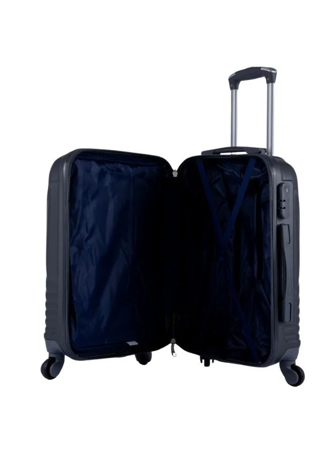 LIMRA Tavel Bags Hardside 5 Piece Luggage Trolley Set Grey