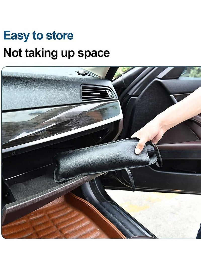 Car Windshield Sunshade Umbrella, Foldable Car Sun Umbrella for Windshield Sun Protection Umbrella Front Sunscreen Visor Block UV Fits Most Vehicle Models - Black - Image 5