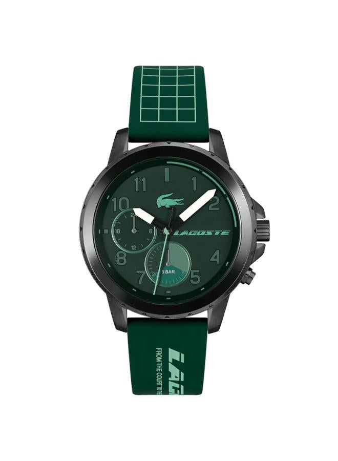 Lacoste Men's Analog Quartz Watch with Silicone Strap 2011218, Green - Image 1