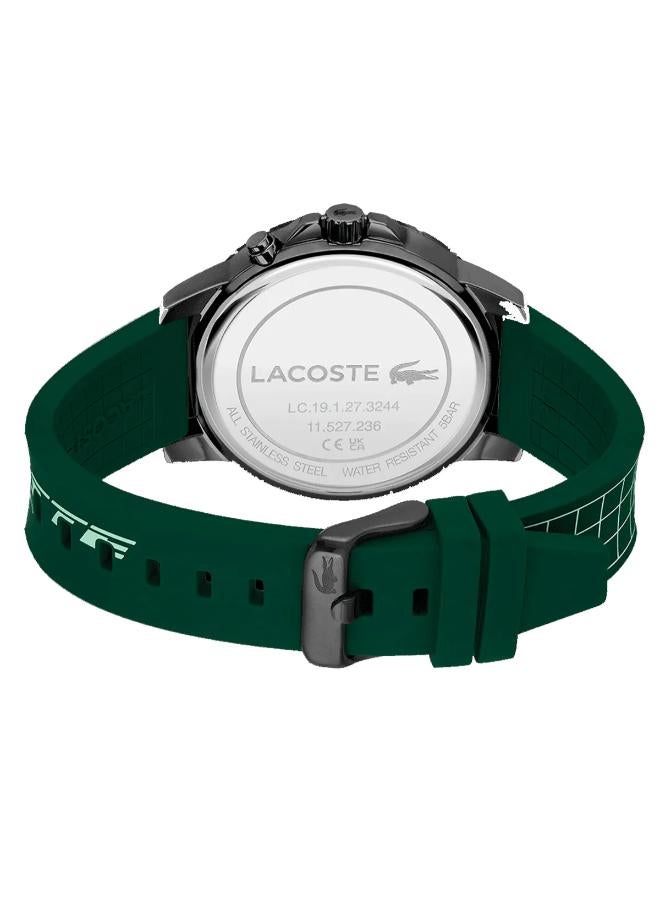 Lacoste Men's Analog Quartz Watch with Silicone Strap 2011218, Green - Image 3