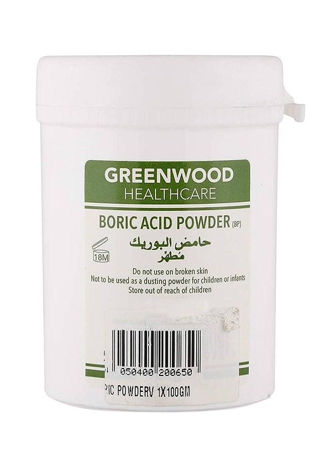Greenwood - Boric Acid Pow 100 Gm - Image 1