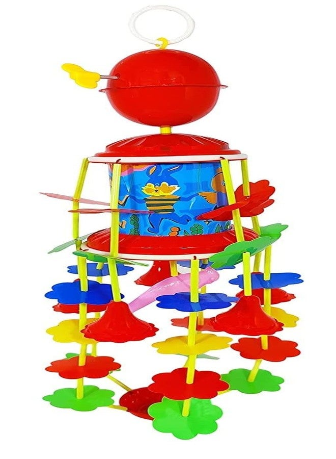 Samip Plastic Jhoomer Musical Toy Nursery Merry Go Round for Toddler with Soothing Sound for Kids (Multicolor) - Image 5