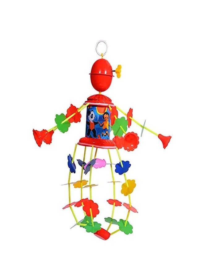 Samip Plastic Jhoomer Musical Toy Nursery Merry Go Round for Toddler with Soothing Sound for Kids (Multicolor) - Image 1