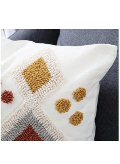 XiuWoo New Design Boho Style Tufted Geometric Pattern Cushion Cover With Tassels Home Decor Super Soft Woven Tufted Pillow Cases 45*45cm  - Image 4