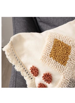 XiuWoo New Design Boho Style Tufted Geometric Pattern Cushion Cover With Tassels Home Decor Super Soft Woven Tufted Pillow Cases 45*45cm  - Image 3