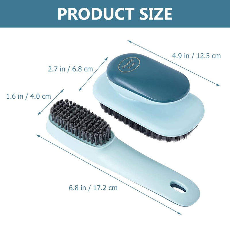 2Pcs Portable Shoe and Clothes Cleaning Brush Set Stain Removal Scrub Tool - Image 3