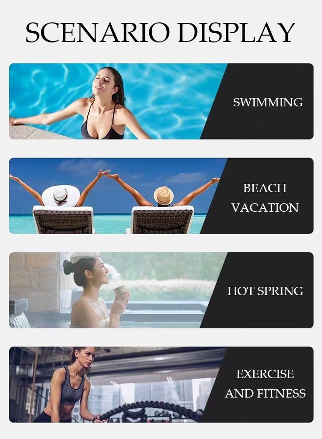 DUNISO Oversized Beach Towel, 150*75cm Microfiber Beach Towels, Quick Dry Towel for Swimmers Sand Proof Beach Towels for Adults Kids, Cool Pool Towels Beach Accessories Absorbent Towel for Travel Swim Yoga - Image 3