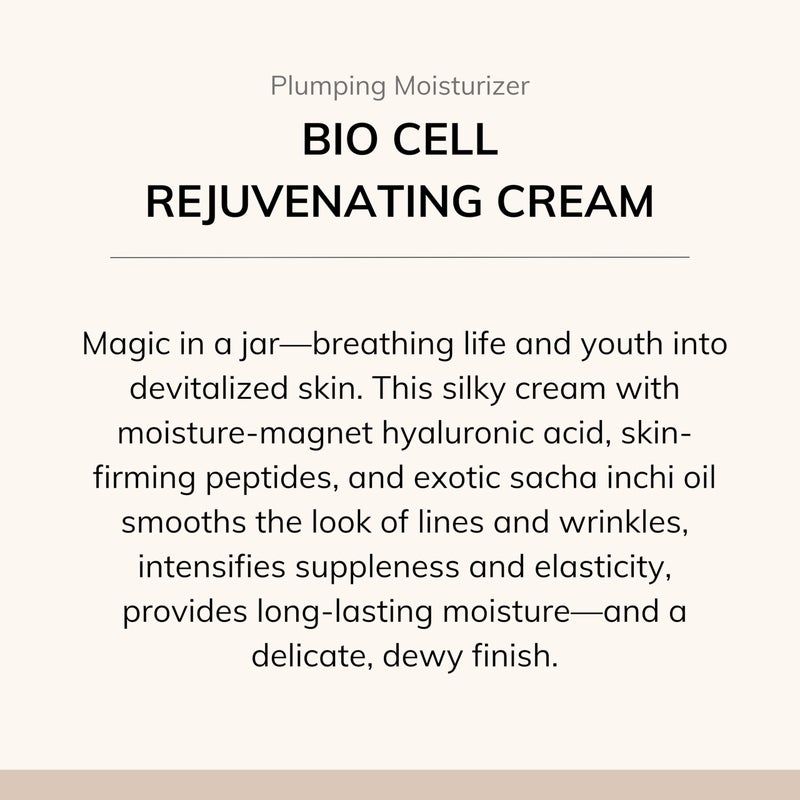 Le Mieux Bio Cell Rejuvenating Cream - Triple Peptide Facial Moisturizer with Hyaluronic Acid, Squalane & Rose Hip, Night & Day Cream for Face & Neck, No Parabens or Sulfates (1.75 oz / 52 ml) - Image 3