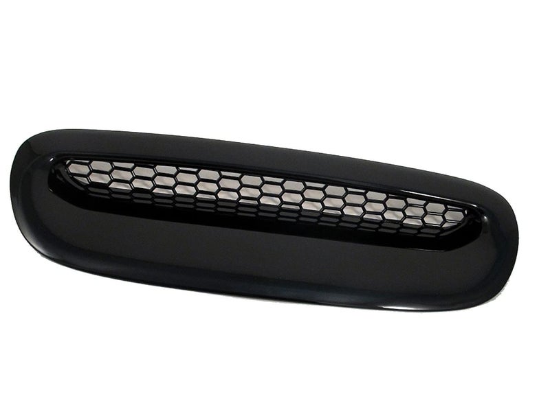 ATEX Glossy Black Hood Scoop Overlay Sticker for MK1 S R53 R52 20012006 NON Replacement