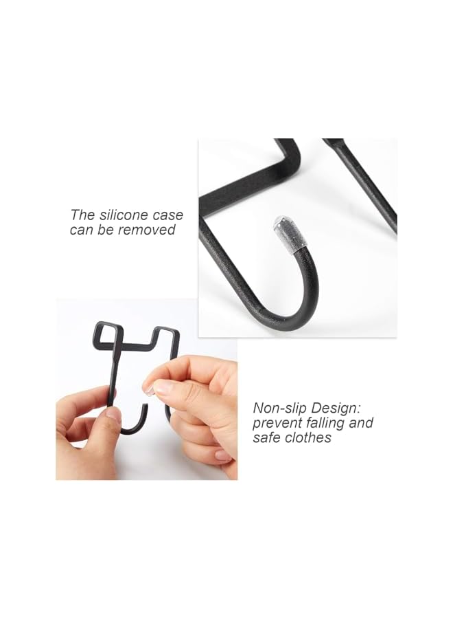 S-TOP 4Pcs Over the Door Hooks,Double S Shape Cabinet Door Drawer Hanger - Image 5