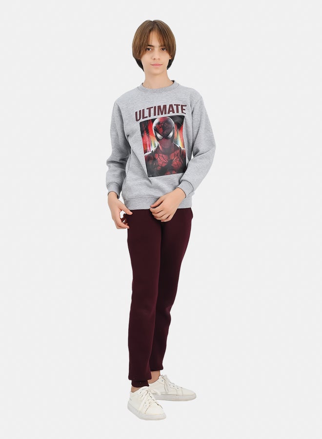 JOCKEY Boy Inner Fleece Spiderman Print Winter Pajama Set