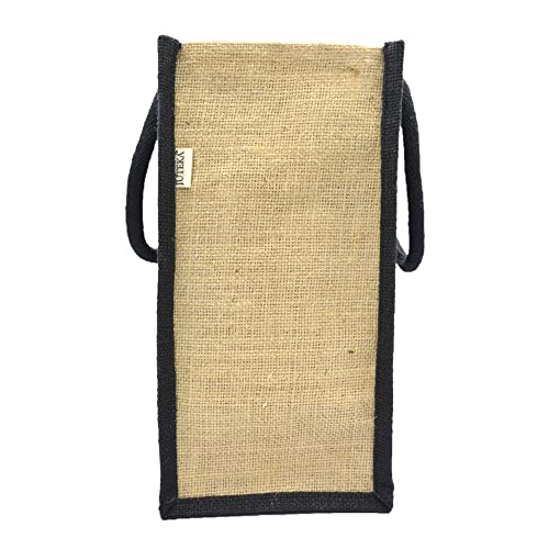 JUTEKA Multicolor spacious Jute Bag with Zipper Closure, Full Size Front Pocket and Large Handles… - Image 4