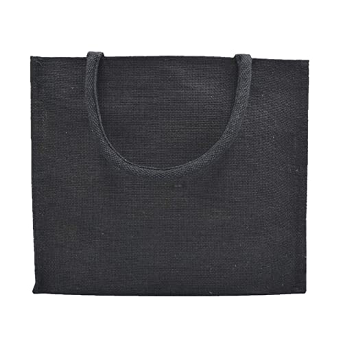 JUTEKA Multicolor spacious Jute Bag with Zipper Closure, Full Size Front Pocket and Large Handles… - Image 5