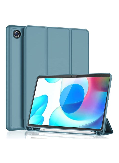 Smart Case for Samsung Galaxy Tab a7 Case 10.4 Inch 2022 2020 (SM-T509 T500 T503 T505 T507) with Pencil Holder, Soft TPU Smart Stand Back Cover Auto Wake/Sleep Feature - Green