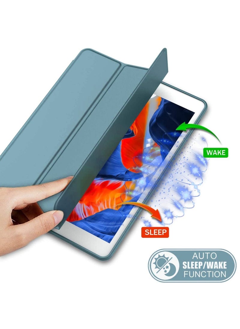 Generic - Smart Case for Samsung Galaxy Tab a7 Case 10.4 Inch 2022 2020 (SM-T509 T500 T503 T505 T507) with Pencil Holder, Soft TPU Smart Stand Back Cover Auto Wake/Sleep Feature - Green - Image 1