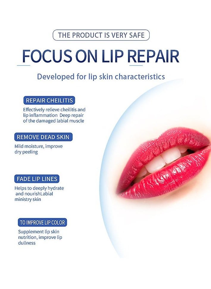 HEALMUSZ - Lip Repair Gel Youthful Lip Replenishes Ultimate Solution for Youthful Lips Fade Lip Lines Deeply Nourishes Moisturizes Lips Exfoliate Repair Cream 20g - Image 1