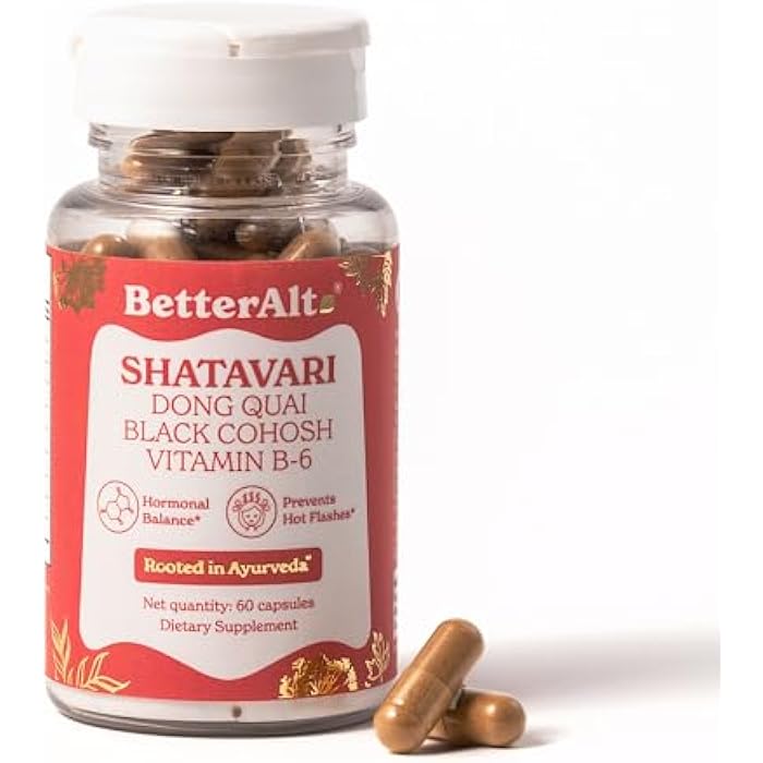 Better Alt Shatavari Capsules | with Dong Quai & Black Cohosh | Helps with Meno Support | Supplement for Women | 1-Month Pack - Image 1