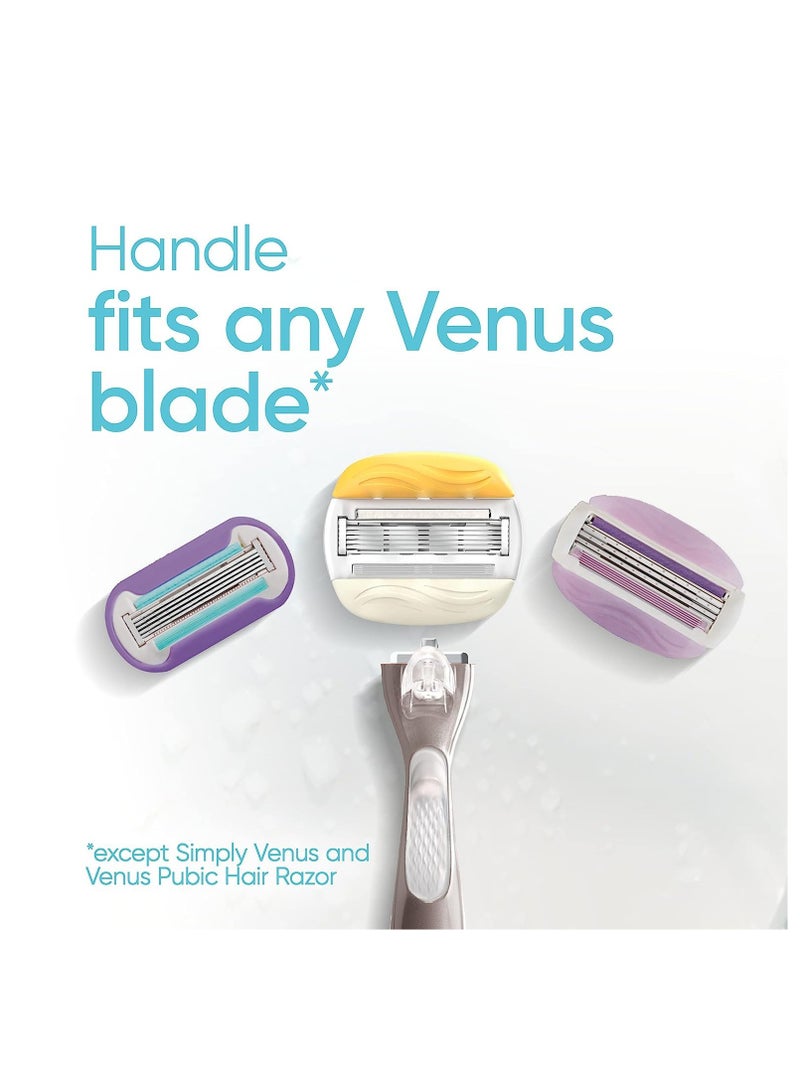 Gillette شفرة حلاقة جيليت فينوس كومفورت غلايد مع أولاي جوز الهند للنساء + عبوات شفرات احتياطية، فضي، 2 عدد - Image 4