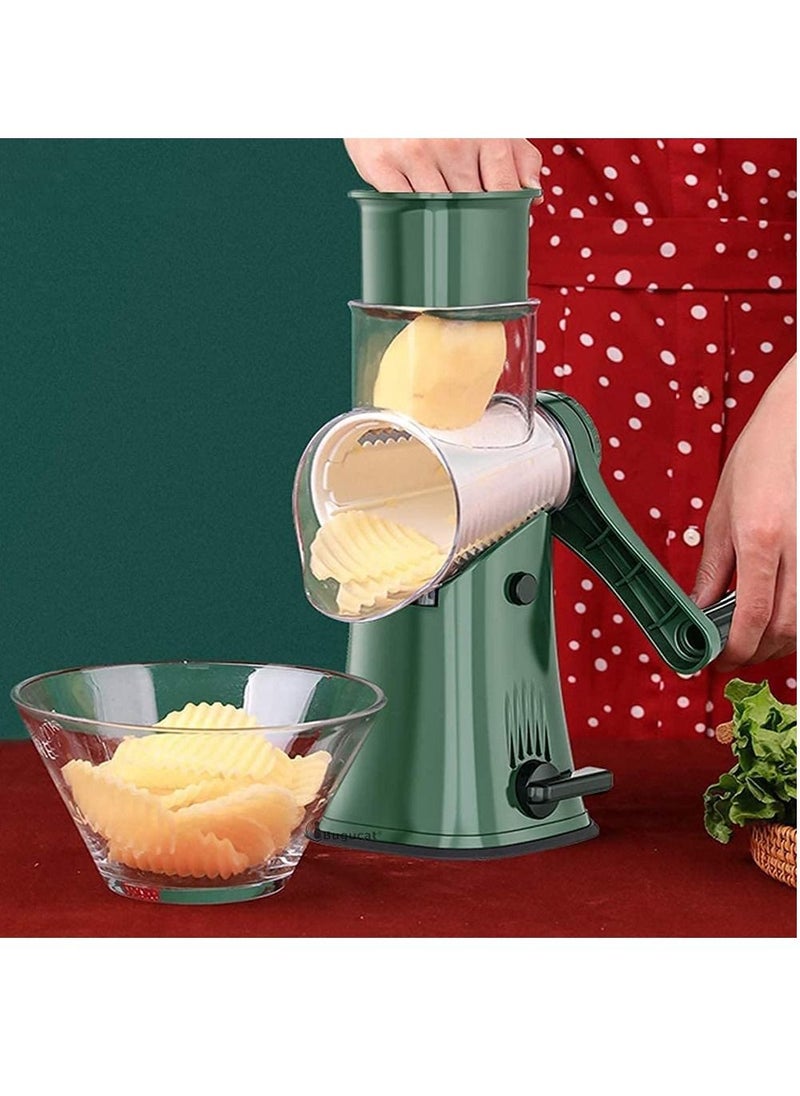 Arabest Vegetable Chopper, Vegetable Chopper, Cheese Grater, Potato Chopper, Mandolin Slicer, Peeled Food Salad Chopper, Vegetable Slicer Spiralizer with 5 Interchangeable Stainless Steel Blades  - Image 5