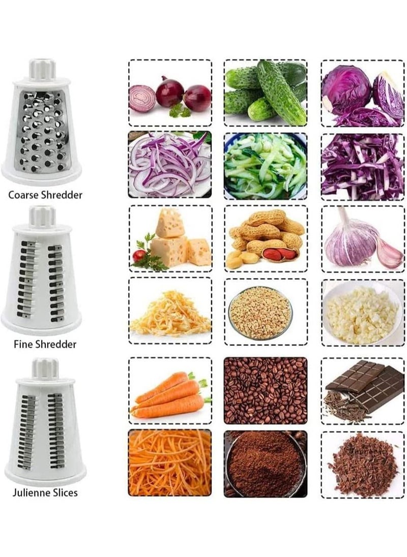 Arabest Vegetable Chopper, Vegetable Chopper, Cheese Grater, Potato Chopper, Mandolin Slicer, Peeled Food Salad Chopper, Vegetable Slicer Spiralizer with 5 Interchangeable Stainless Steel Blades  - Image 3