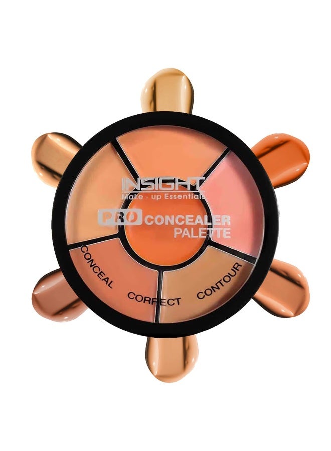 INSIGHT Pro Concealer Palette - Concealer|Full Coverage|Satin–Matte Finish|3 In 1 Conceal,Contour & Correct| Long Lasting|Waterproof|Easily Blendable| For All Skin Types - 15gm - Image 1