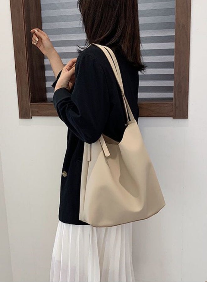 SHABILI Women's Large Capacity Tote Bag, Ladies PU Leather Handbag Shopping Bag Clutch Bag, Daily Commuting Shoulder Bag Side Bag Carry Bag Satchel Bags College Bag for Girls and College Students  - Image 5