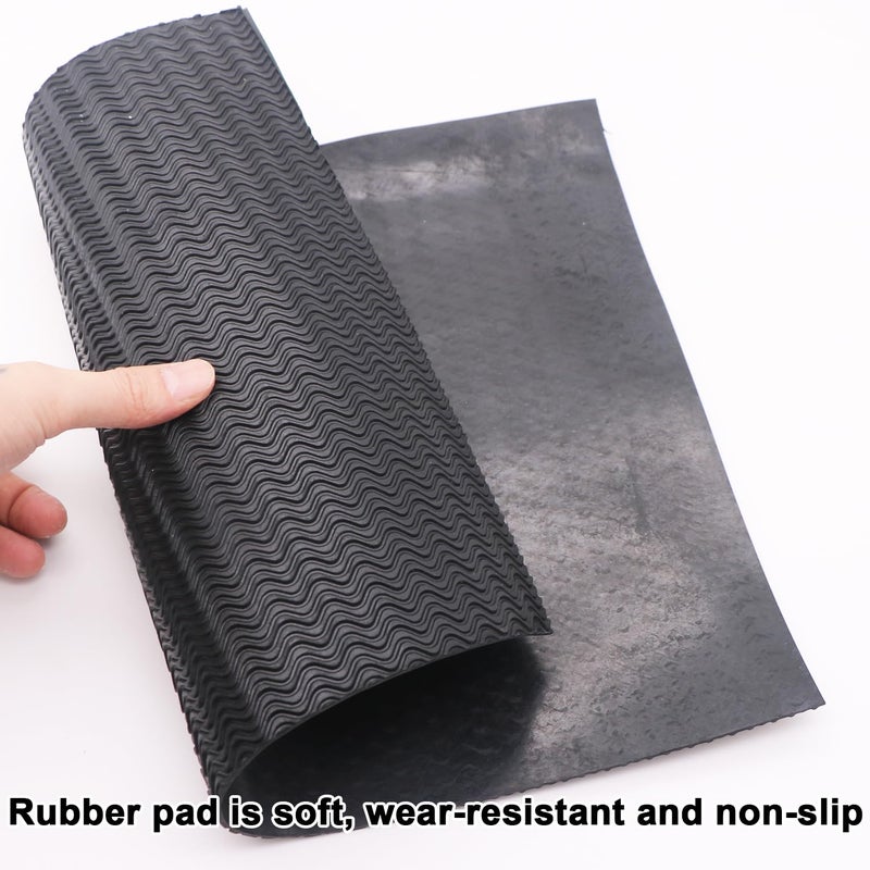 DUTWROY Resistant Sole Sheet Heel Repair Pad Corrugated Rubber Sole Pad Black Shoes Bottom Repairing Material for Women Men Shoes - Image 3