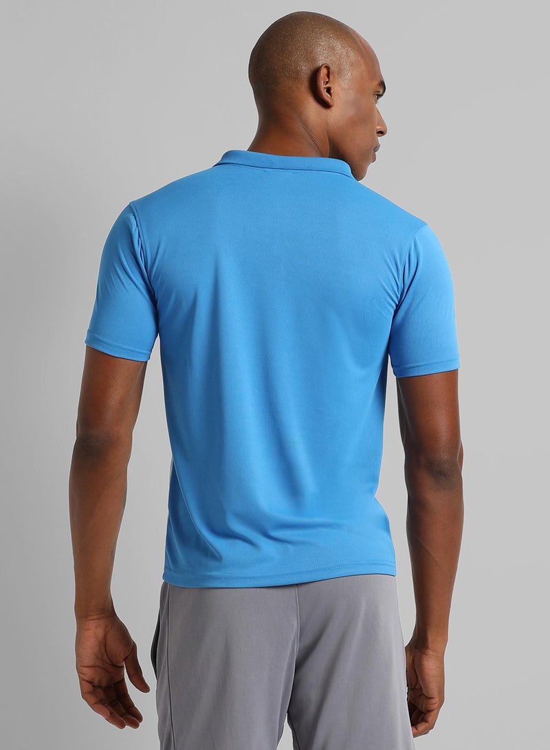 كامبوس سوترا Men's Blue Printed Regular Fit Activewear T-Shirt  - Image 5