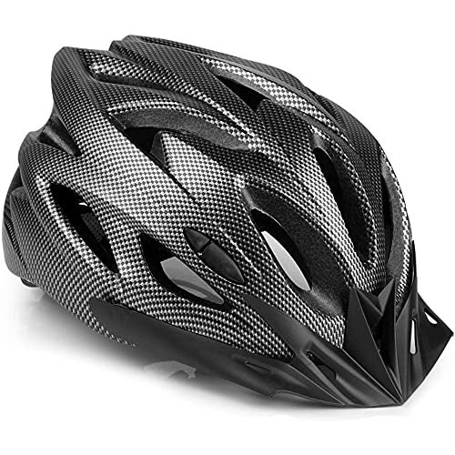 FABSPORTS Light Weight Bicycle/Bike Helmet with Flexible Padding for Kids and Adults, Adjustable Size, for Road & Mountain Cycling/Skating (Titanium Black) - Image 1